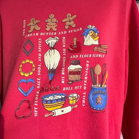 Vintage gingerbread man sweat shirt  Christmas holiday - Picture 6 of 9